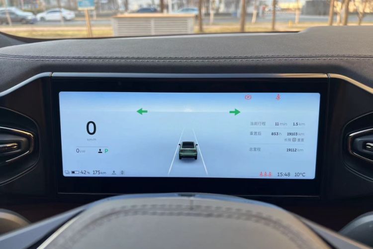 Used Nio EC6 2020 430 km Sport Version Odometer Close Up
