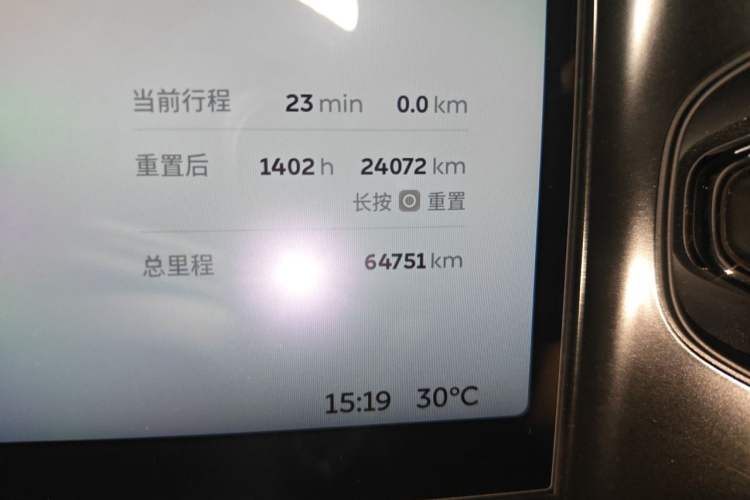 Used Nio EC6 2020 440 km Performance Version Odometer Close Up