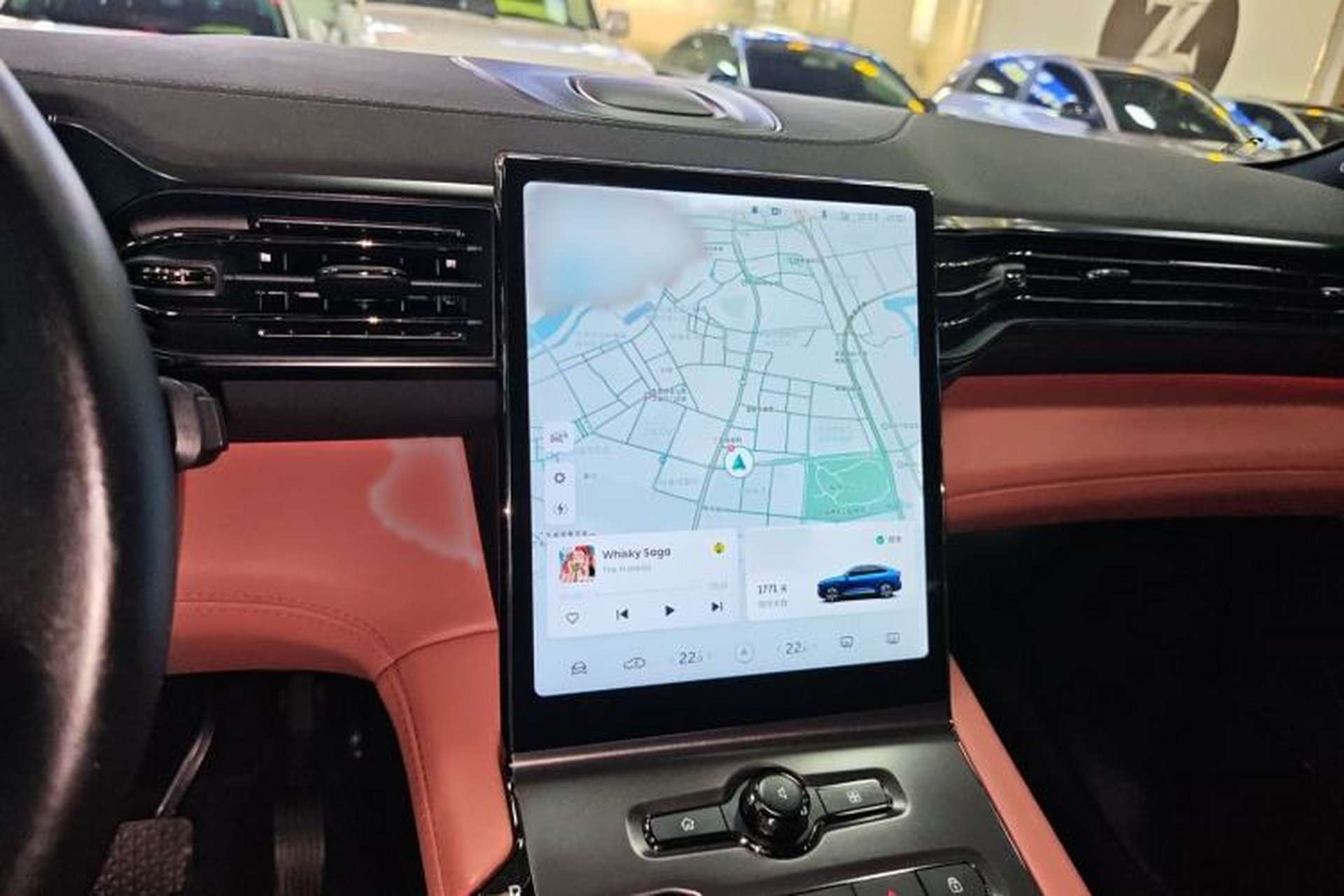 Used Nio EC6 2020 430 km Sport Version Audio And AC Panel