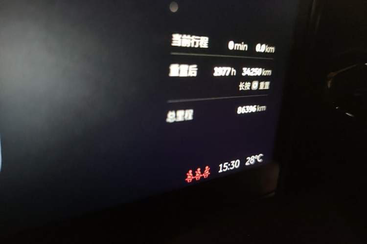Used Nio EC6 2020 440 km Performance Version Odometer Close Up