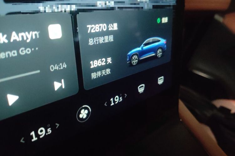 Used Nio EC6 2020 440 km Performance Version Odometer Close Up