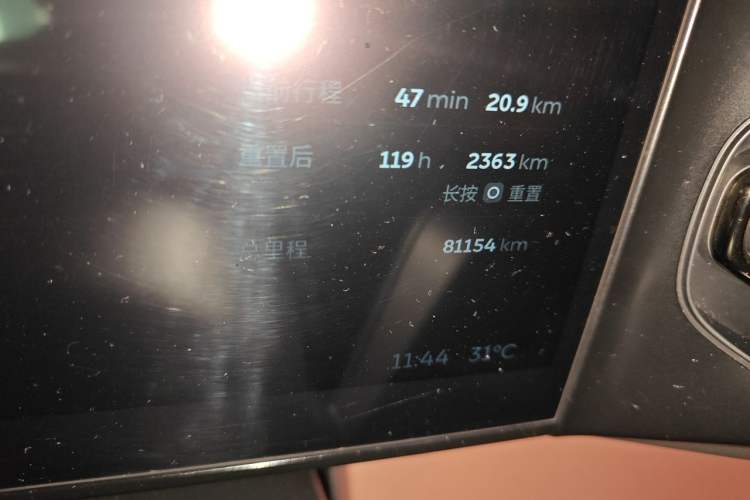 Used Nio EC6 2020 430 km Sport Version Odometer Close Up