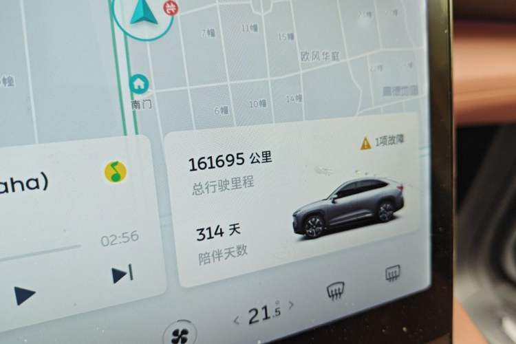 Used Nio EC6 2020 440KM Signature Edition Odometer Close Up
