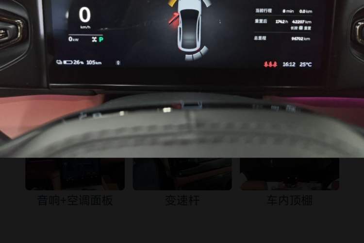 Used Nio EC6 2020 430 km Sport Version Odometer Close Up