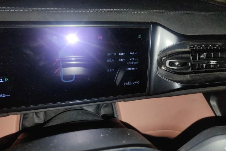 Used Nio EC6 2020 430 km Sport Version Odometer Close Up