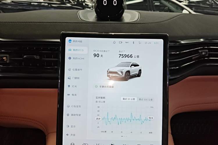 Used Nio EC6 2020 605 km Sport Edition Audio And AC Panel