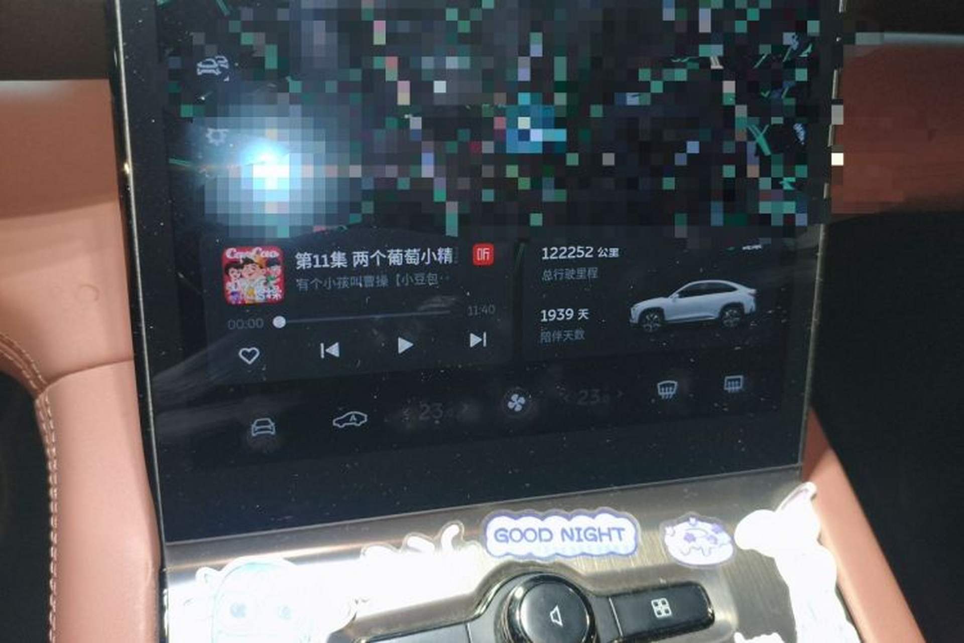 Used Nio EC6 2020 430 km Sport Version Odometer Close Up