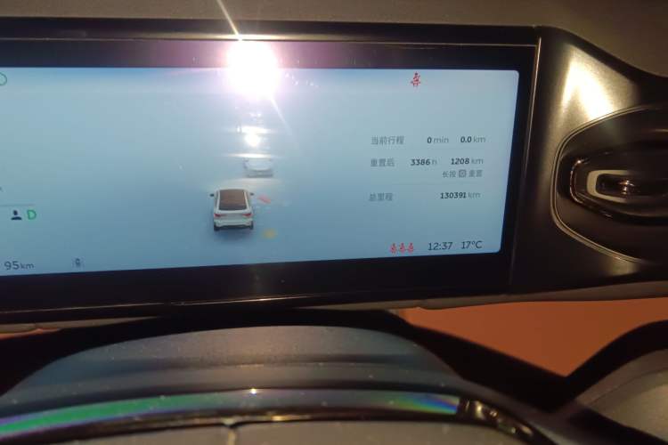 Used Nio EC6 2020 440 km Performance Version Odometer Close Up
