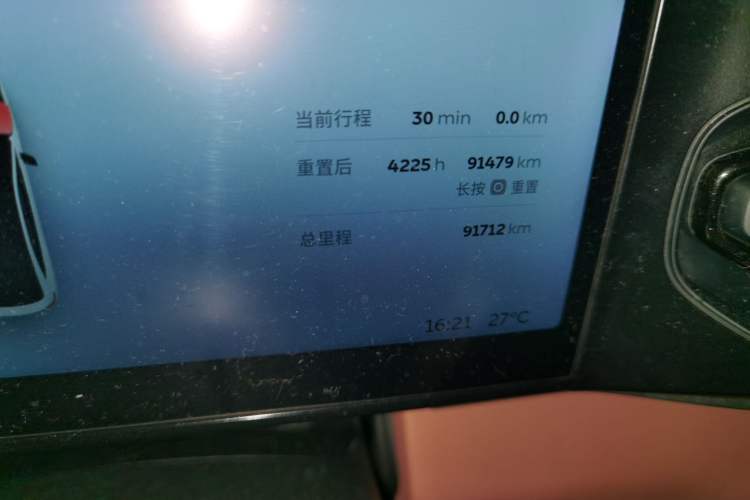 Used Nio EC6 2020 430 km Sport Version Odometer Close Up
