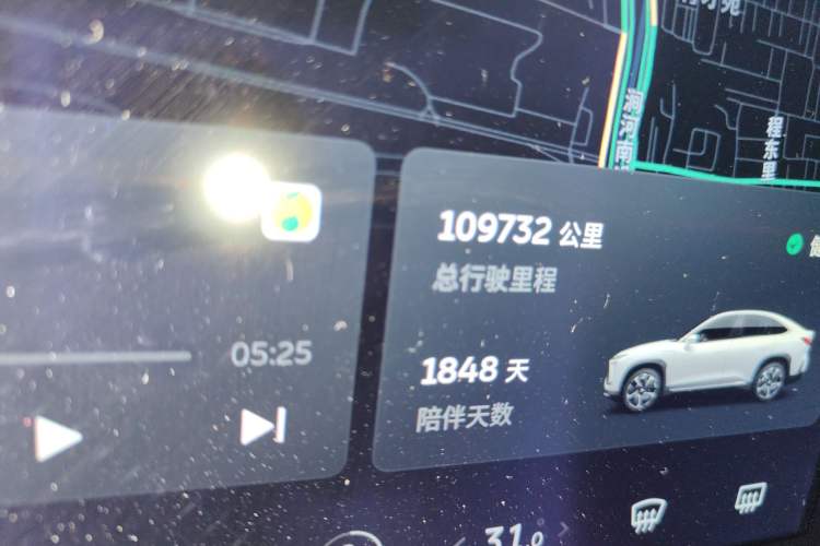 Used Nio EC6 2020 430 km Sport Version Odometer Close Up