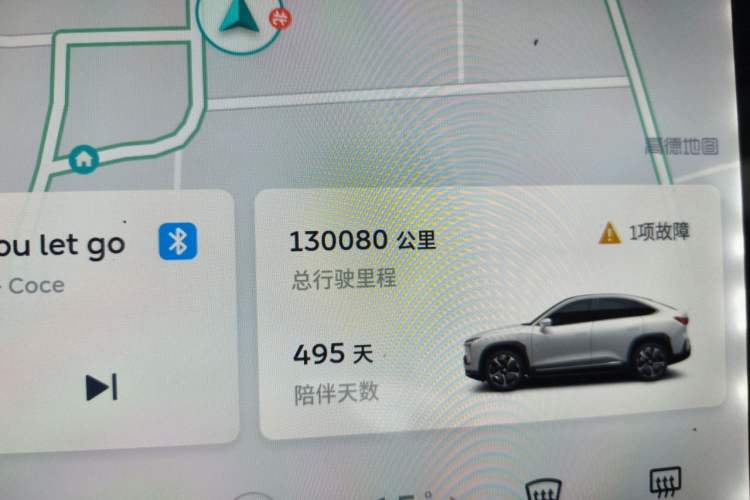 Used Nio EC6 2020 430 km Sport Version Odometer Close Up