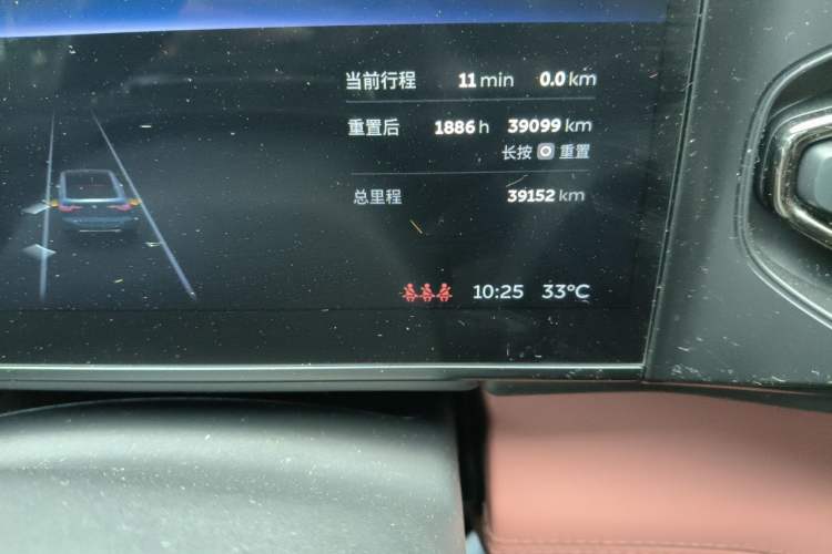 Used Nio EC6 2022 75 kWh Performance Version Odometer Close Up