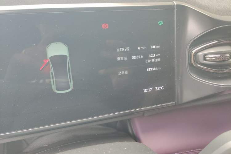 Used Nio EC6 2022 100kWh Sport Edition Odometer Close Up