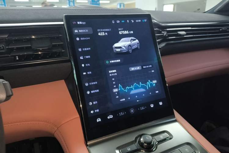 Used Nio EC6 2022 75 kWh Sport Edition Audio And AC Panel