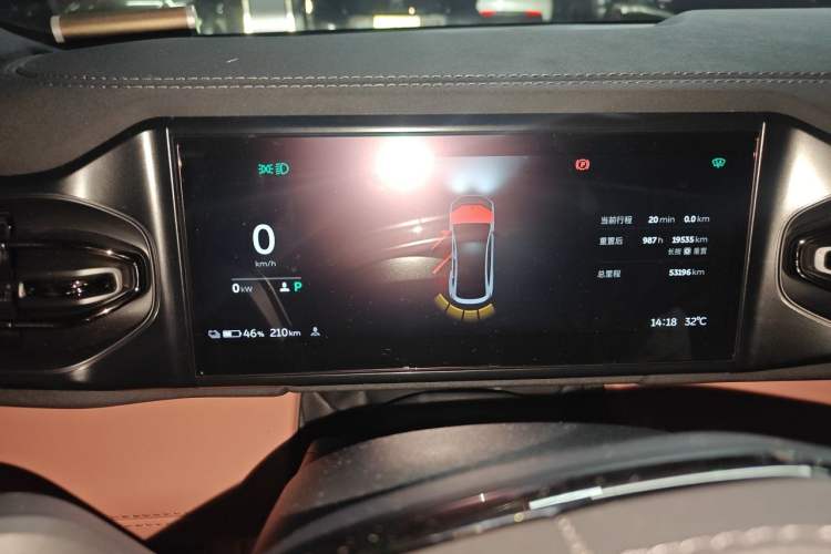 Used Nio EC6 2022 75 kWh Sport Edition Odometer Close Up