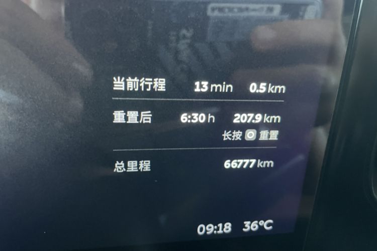 Used Nio EC6 2022 75 kWh Performance Version Odometer Close Up