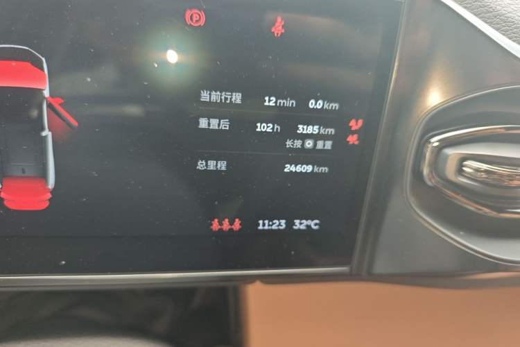 Used Nio EC6 2022 75 kWh Performance Version Odometer Close Up