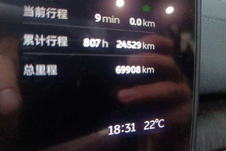 Used Nio EC6 2023 75 kWh Odometer Close Up