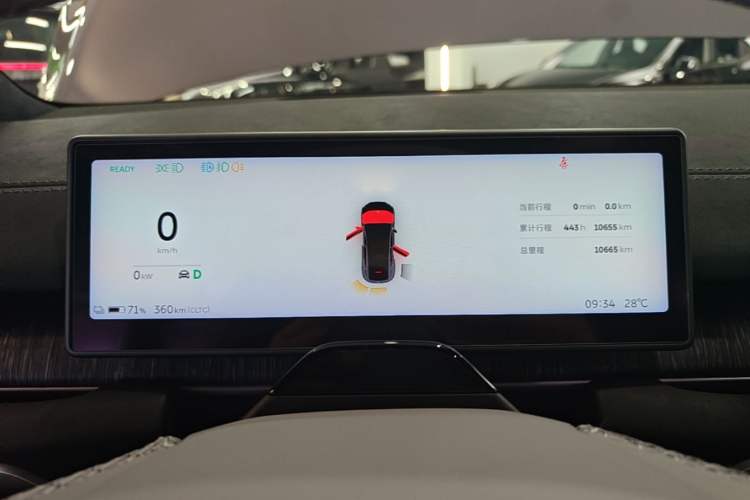 Used Nio EC6 2023 75 kWh Instrument Cluster