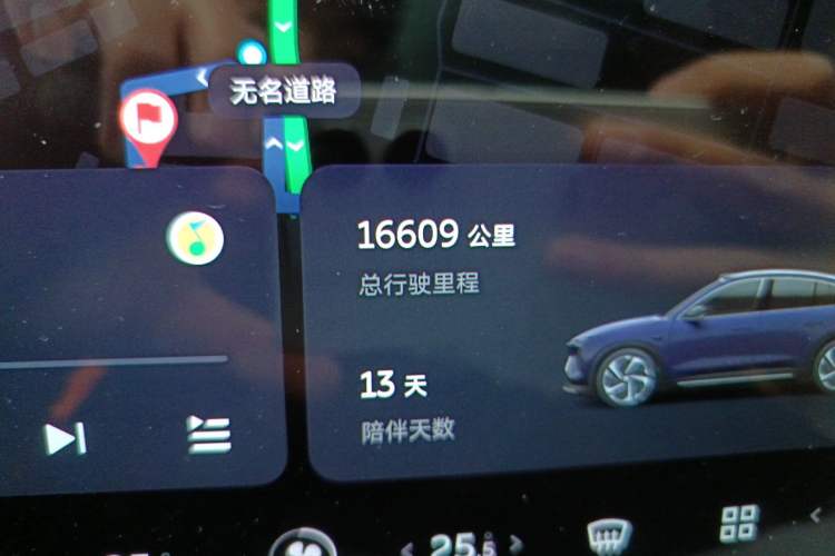 Used Nio EC6 2023 75 kWh Odometer Close Up