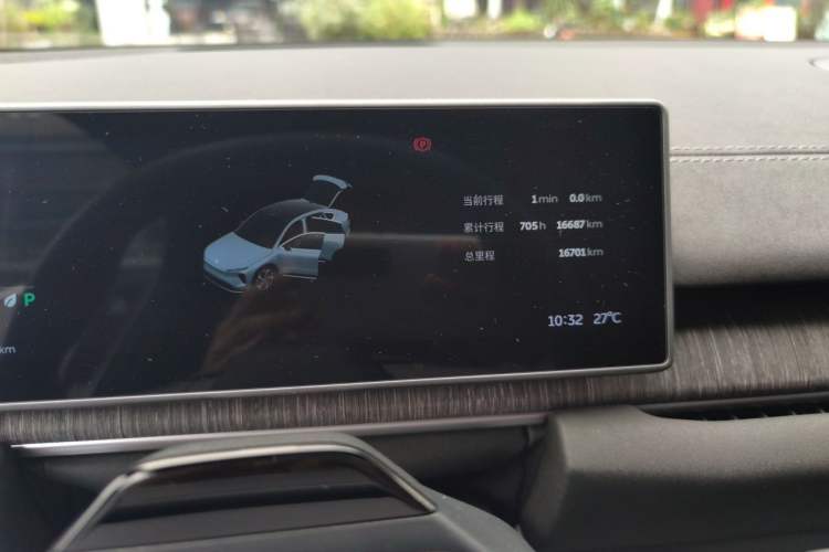 Used Nio EC6 2024 75 kWh Odometer Close Up