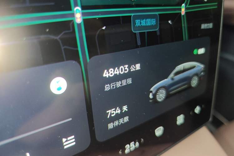Used Nio EC6 2024 75 kWh Odometer Close Up
