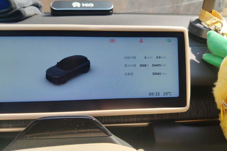 Used Nio EC6 2024 75 kWh Odometer Close Up