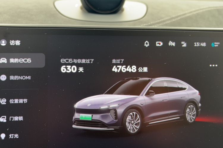 Used Nio EC6 2024 75 kWh Odometer Close Up