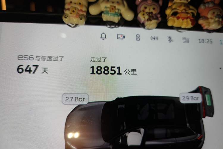 Used Nio EC6 2024 75 kWh Odometer Close Up