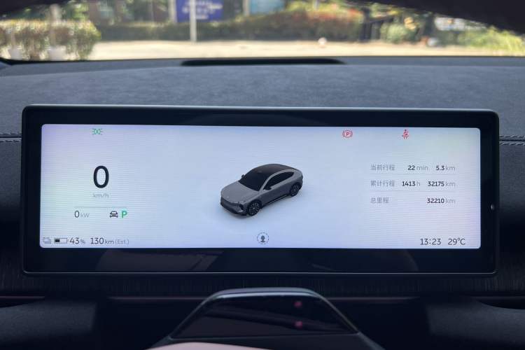 Used Nio EC6 2024 75 kWh Odometer Close Up
