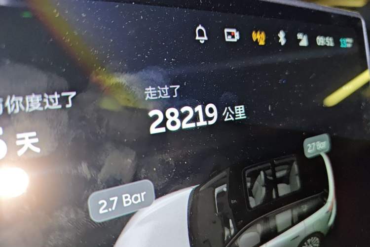Used Nio EC6 2024 75 kWh Odometer Close Up