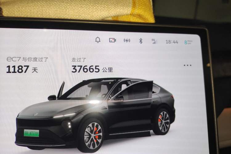 Used Nio EC7 2023 100kWh First Edition Odometer Close Up