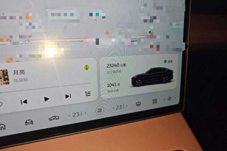 Used Nio EC7 2023 100kWh Odometer Close Up