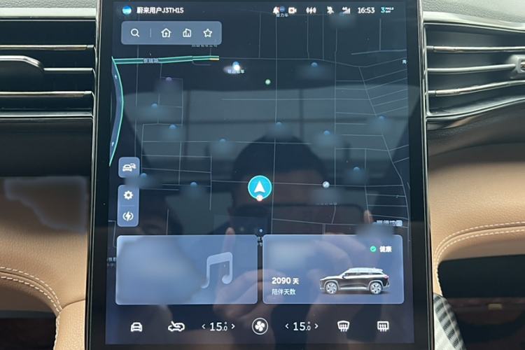 Used Nio ES6 2019 420 km Sport Version Audio And AC Panel
