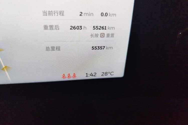 Used Nio ES6 2019 420 km Sport Version Odometer Close Up