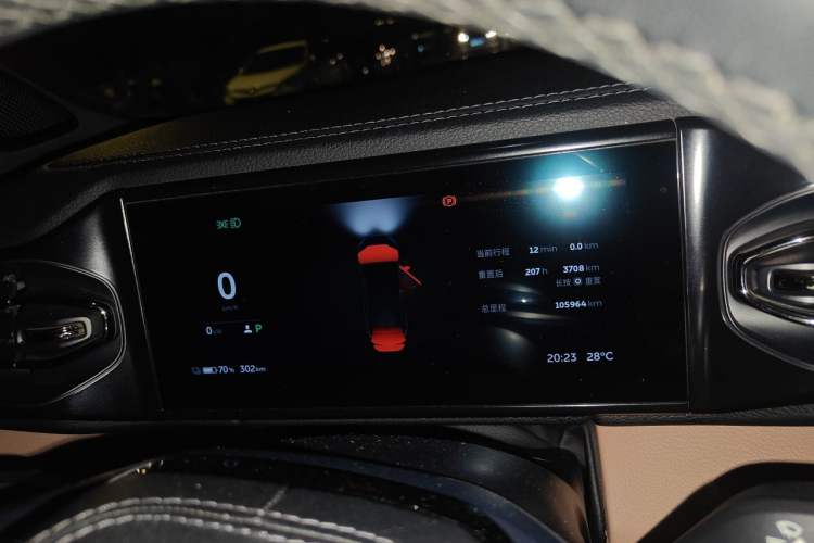 Used Nio ES6 2019 430 km Performance Version Odometer Close Up
