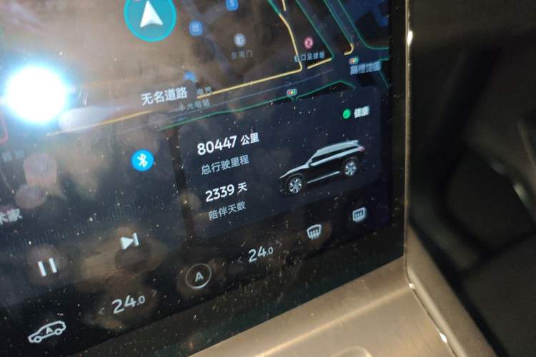 Used Nio ES6 2019 420 km Sport Version Odometer Close Up