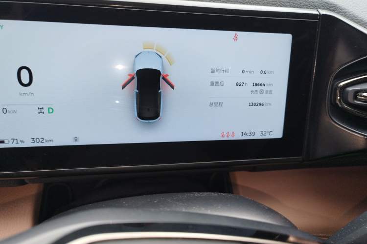 Used Nio ES6 2019 420 km Sport Version Odometer Close Up