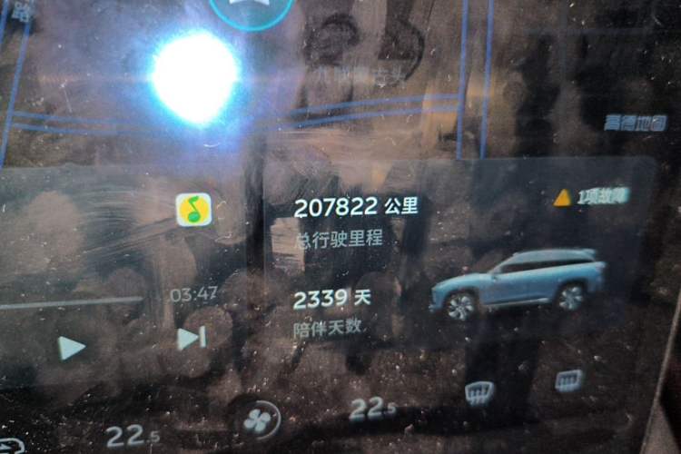 Used Nio ES6 2019 420 km Sport Version Odometer Close Up