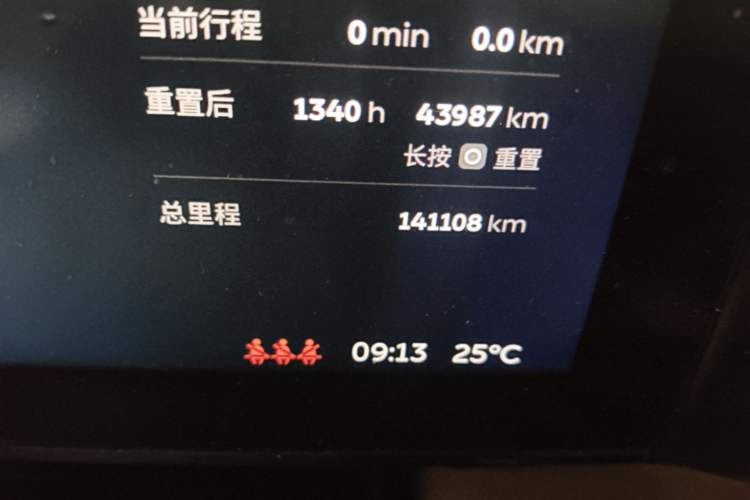 Used Nio ES6 2019 420 km Sport Version Odometer Close Up