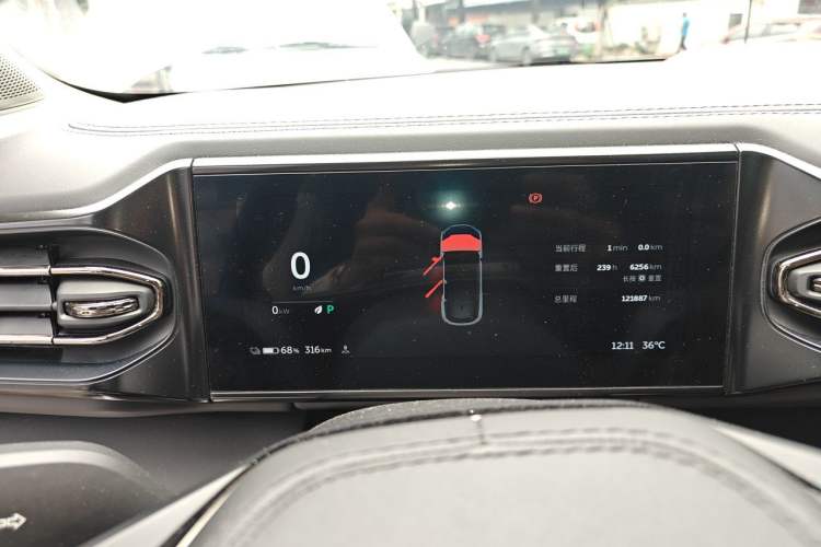 Used Nio ES6 2019 430 km Performance Version Odometer Close Up
