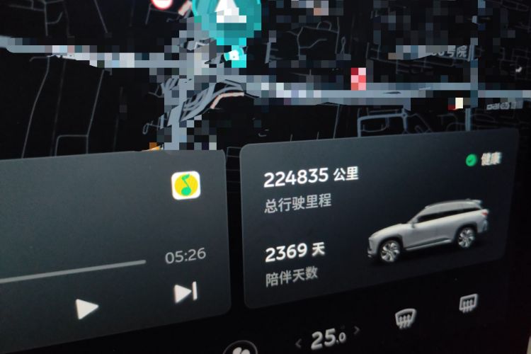 Used Nio ES6 2019 430 km Performance Version Odometer Close Up