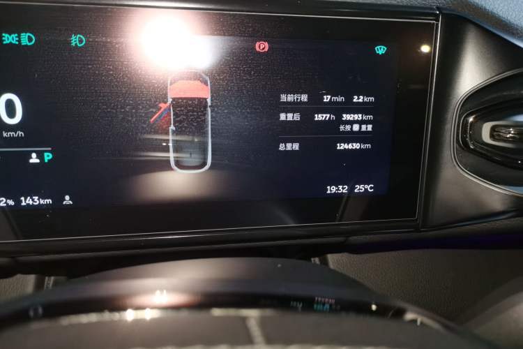 Used Nio ES6 2019 430 km Performance Version Odometer Close Up