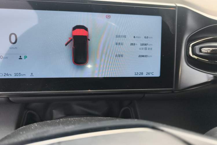 Used Nio ES6 2019 430KM First-Edition Commemorative Version Odometer Close Up