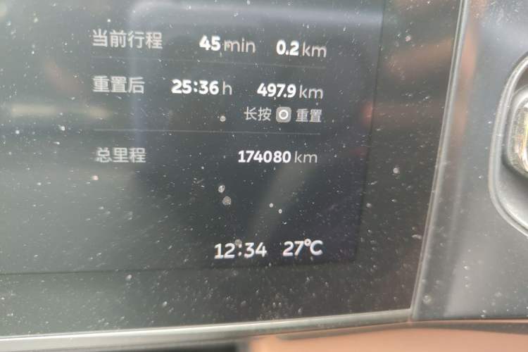 Used Nio ES6 2019 430 km Performance Version Odometer Close Up