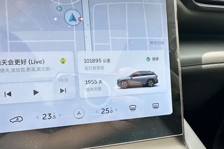 Used Nio ES6 2019 420 km Sport Version Odometer Close Up