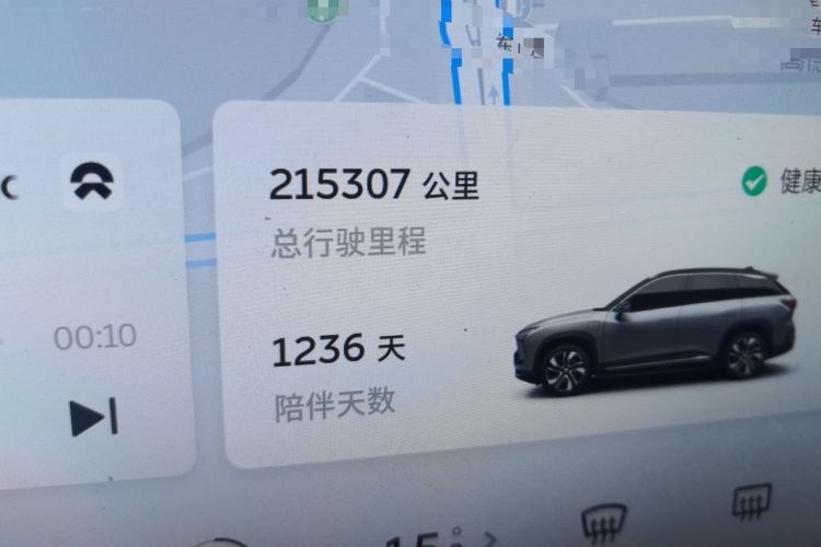 Used Nio ES6 2019 420 km Sport Version Odometer Close Up