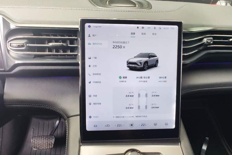 Used Nio ES6 2019 420 km Sport Version Audio And AC Panel