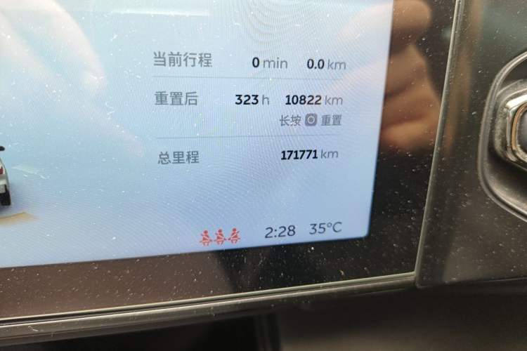 Used Nio ES6 2019 430 km Performance Version Odometer Close Up