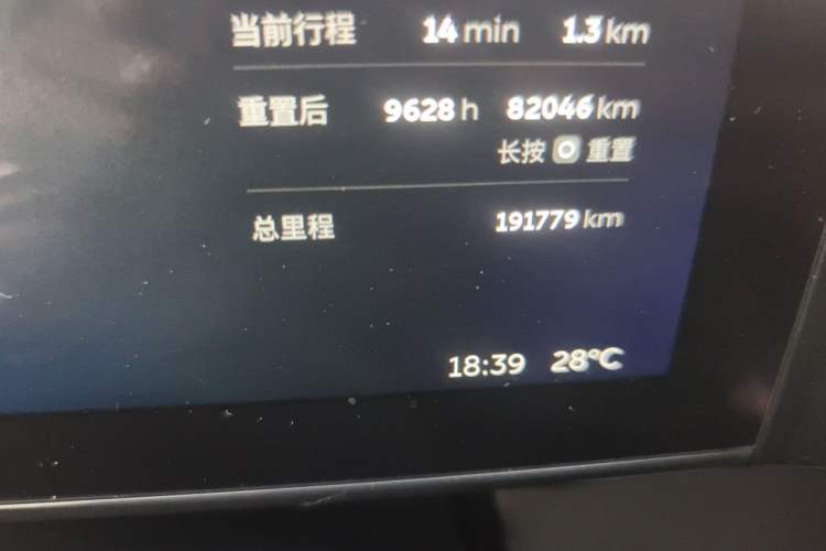 Used Nio ES6 2019 430 km Performance Version Odometer Close Up
